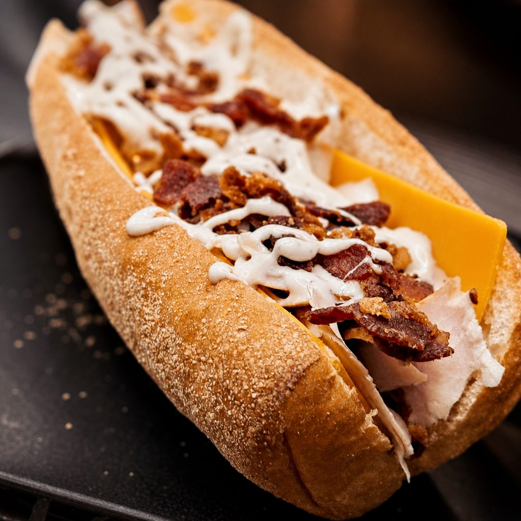 Turkey Bacon Cheddar Ranch 7".