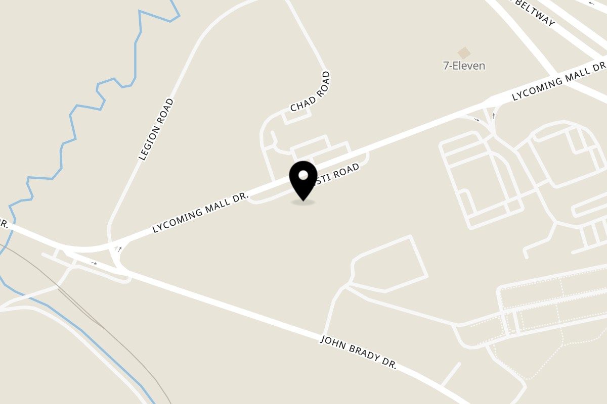 Map showing the location of Bigfoot Subs on 101 Kristi Rd in Muncy